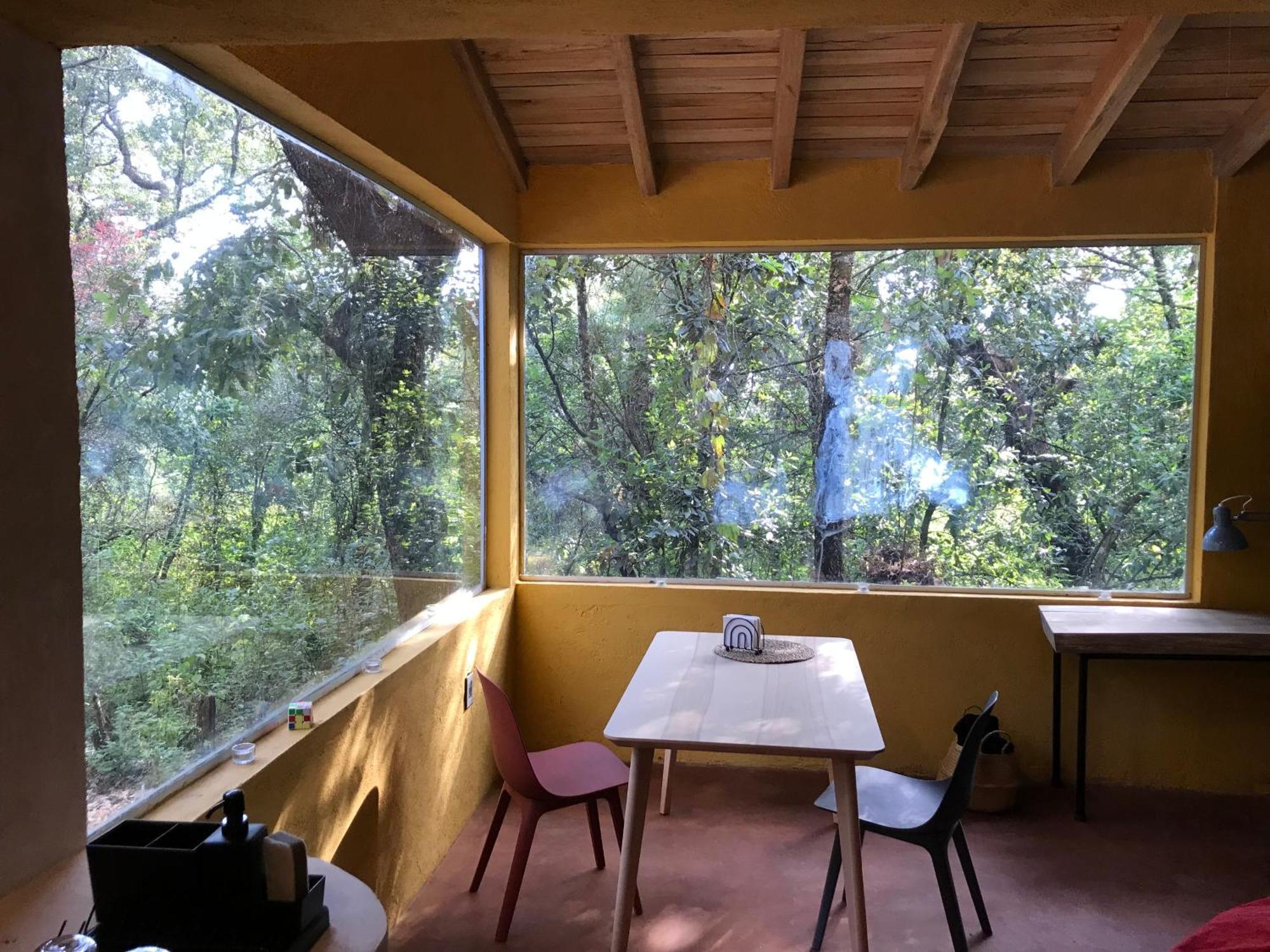 La Cabana Azul Al Fondo Del Bosque De Tepoztlán Dış mekan fotoğraf