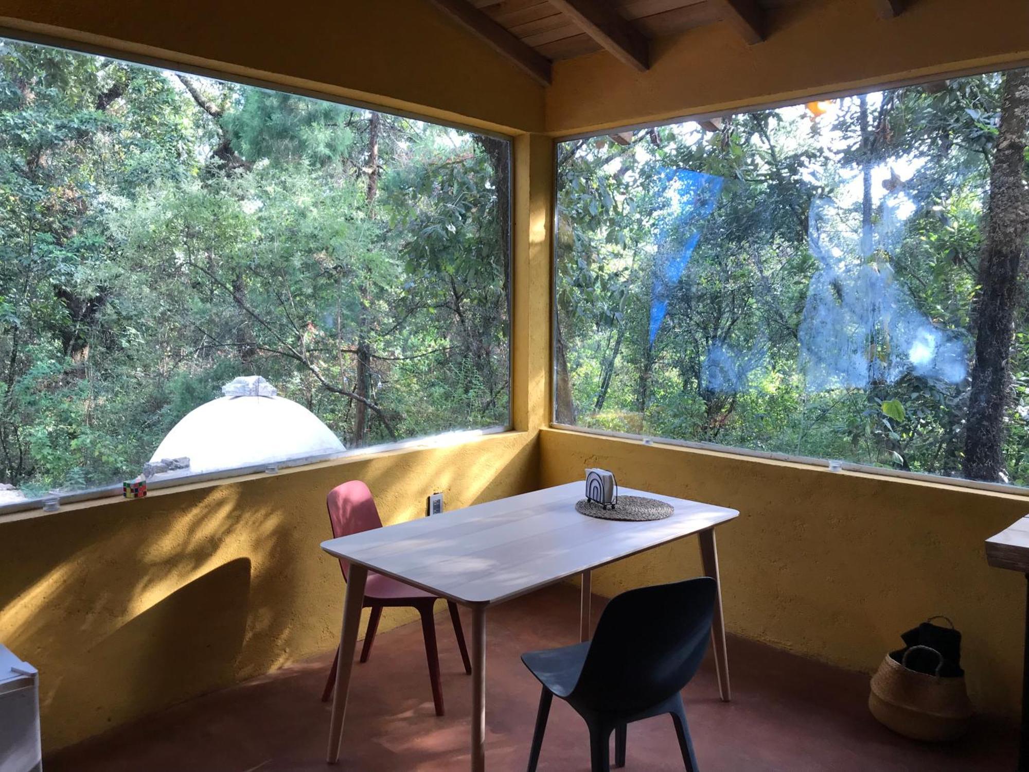 La Cabana Azul Al Fondo Del Bosque De Tepoztlán Dış mekan fotoğraf